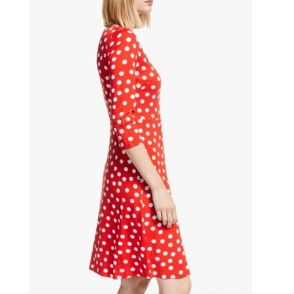 NEW! Boden Red Polka Dot Dress - Picture 2 of 8